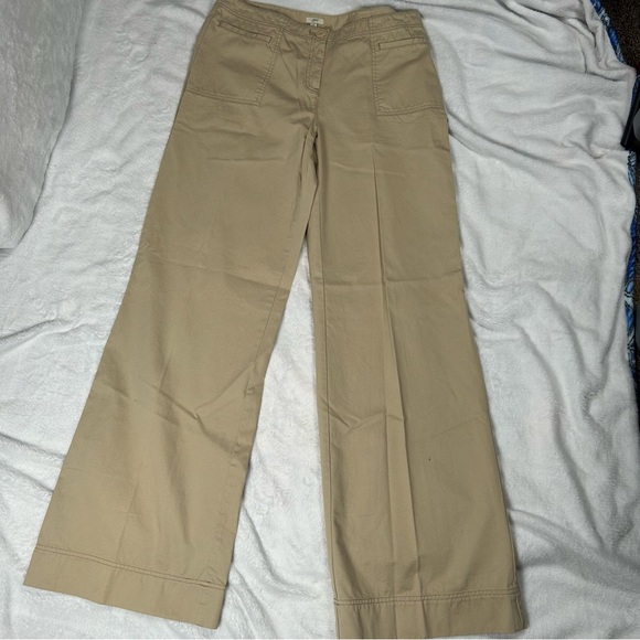 J. Jill Pants - J Jill Tan Cotton Pants Size 14 Tall